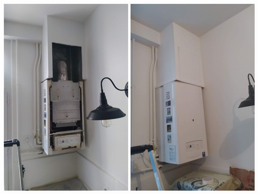 Créer un accès discret à une chaudière intégrée dans un caisson
