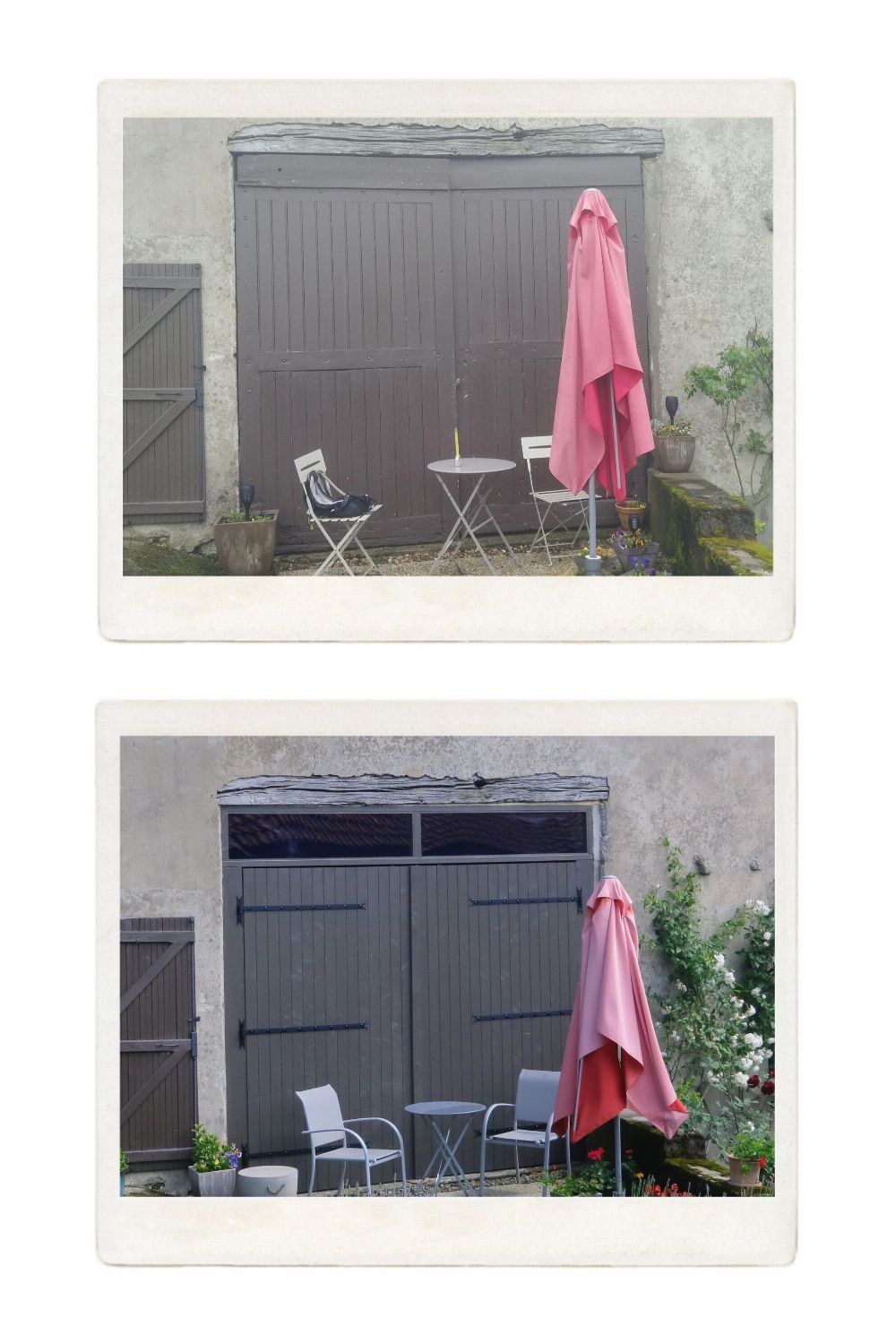 Deux nouvelles portes de grange en bois